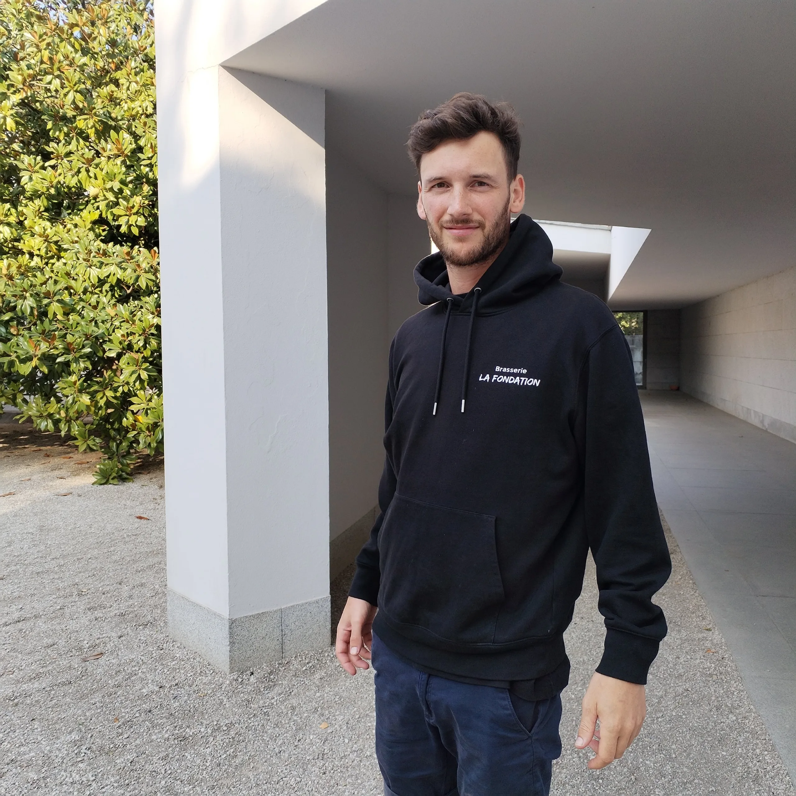 Hoodie noir - Brasserie La Fondation